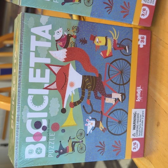 Bicicletta Puzzle by Londji Barcelona (2) NIB - Picture 3 of 6